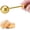 Gold, variant on Flour Duster for Baking, One-Handed Operation, 304 Stainless Steel Powdered Sugar Shaker Duster, Pick Up and Dust Flour Sifter, Gift Package