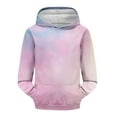 thumbnail image 6 of Mercatoo Girls Trendy Tie Dye Hoodies Teens Oversized 𝐇ooded Sweatshirts Cute Rainbow Long Sleeve Fall Winter School Hoodie, 6 of 7