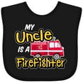 thumbnail image 3 of Inktastic My Uncle is a Firefighter with Fire Truck Boys or Girls Baby Bib, 3 of 4