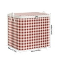 thumbnail image 3 of Ganfancp Heavy Duty Almacenamiento con Asas Reforzadas Extra Grandes Bolsas de Almacenamiento para La Ropa Tote Bag Espesado Doble Cremallera para Ahorrar Espacio de Viaje Ofertas Del Día 1X Organiza, 3 of 7
