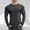 Black, variant on Men's Athletic Long Sleeve Shirts Gym Workout Slim Fit T-Shirt Elastic Solid Color Baselayer Tops