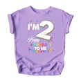 thumbnail image 4 of I'm 2 Birthday Shirt for Boys & Girls Happy Birthday to Me Unisex Toddler Tee Purple Shirt 2T, 4 of 5