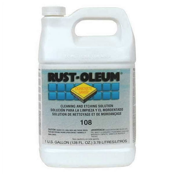 Rust-Oleum Concrete Etcher,1 gal,Jug 108402
