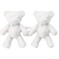 thumbnail image 3 of No Sew Pant Waist Tightener, 0.79 x 1.57 in, Reusable Bear Button Adjuster Clip, for Jeans, Skirts, and Pants, White, 3 of 9