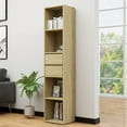 thumbnail image 6 of vidaXL Bookshelf Wall Book Rack Book Cabinet Standing Shelves Engineered Wood, 6 of 20