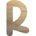thumbnail image 1 of Wooden Letter R, Blank Craft Paintable 20'' Wall Hanging Wood Alphabet Letter, Shadow Beamer, 1 of 3