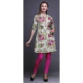 thumbnail image 2 of Bimba Indian Short Kurtis For Women Printed Tunic Roll Up Sleeve Shirt, 2 of 6