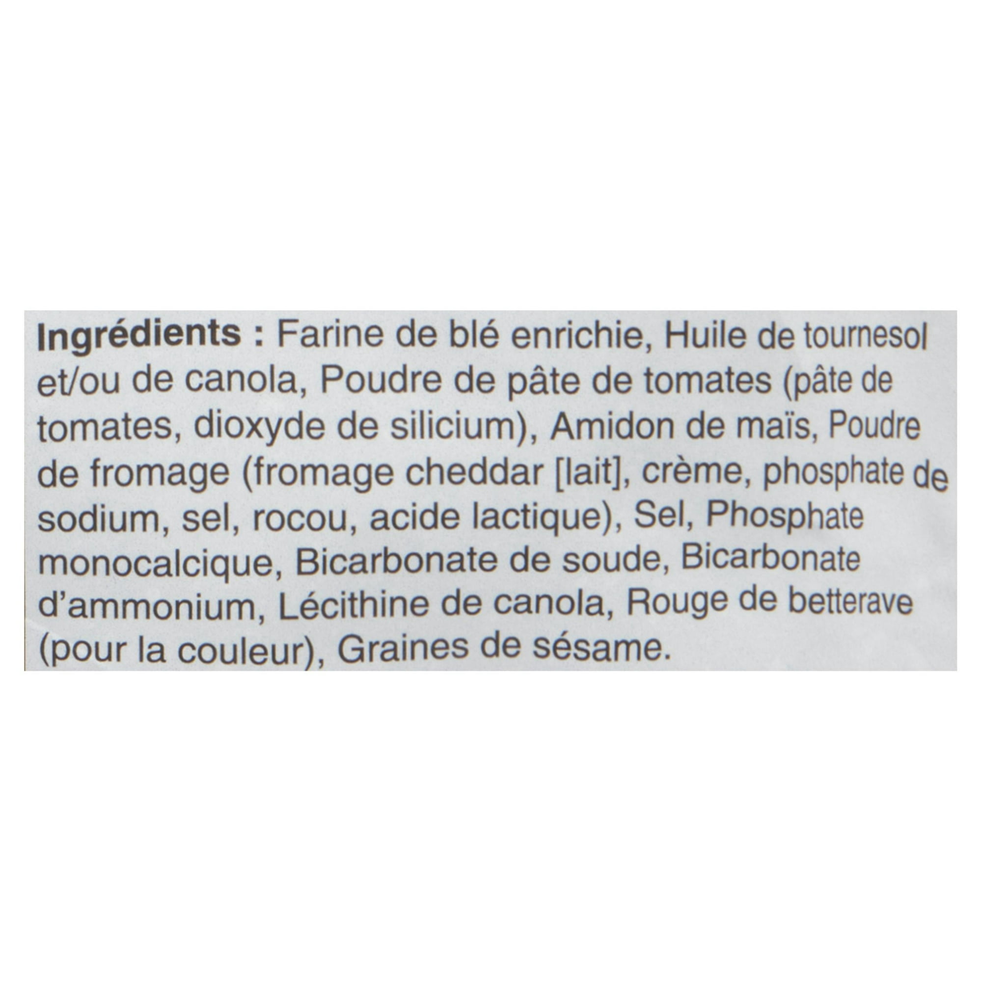 Craquelins Goldfish aux légumes, à la tomate et au fromage
