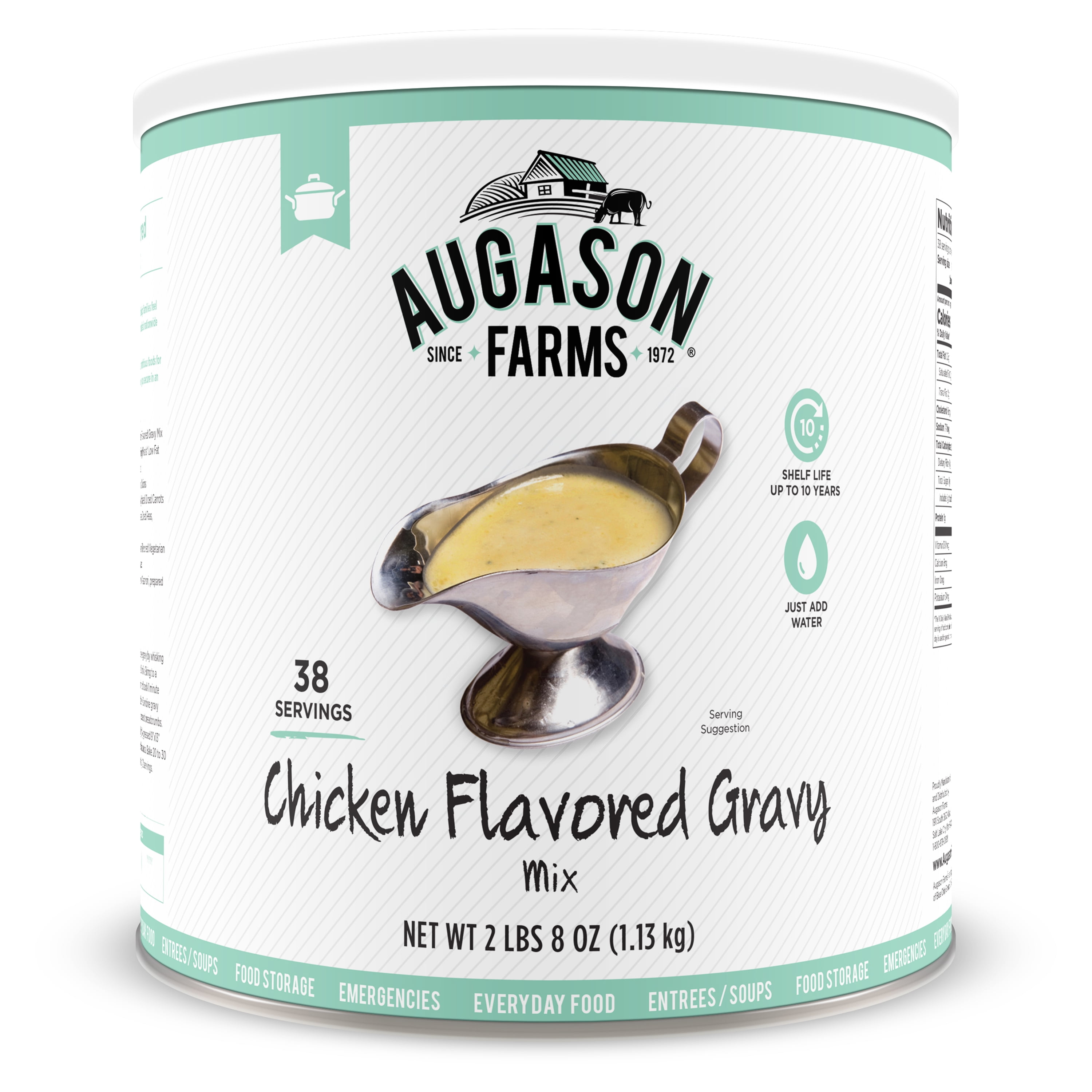 Augason Farms Chicken Gravy Mix 2 lbs 8 oz No. 10 Can