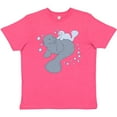 thumbnail image 3 of Inktastic Cute Manatees with Bubbles Youth T-Shirt, 3 of 5