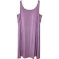 thumbnail image 4 of Camisón de verano para mujer, modal, con almohadilla para el pecho, sin mangas, con tirantes, falda larga por encima de la rodilla, pijama sexy de verano, 4 of 5