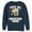 Navy Blue, variant on Men's SpongeBob SquarePants Full of Christmas Cheer Sweatshirt Athletic Heather Medium