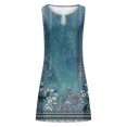 thumbnail image 4 of Robe Sans Manches à Col Rond Imprimée pour Femmes, 4 of 4