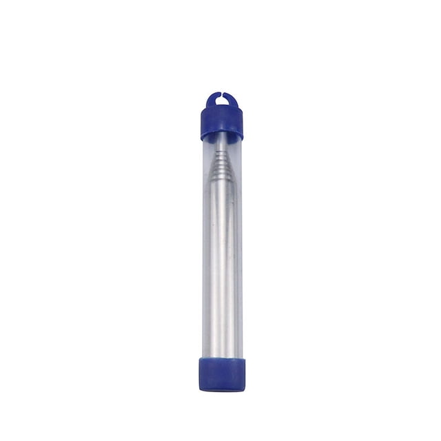 Outil de Démarrage de Feu Extérieur : Soufflet Extensible en Acier Inoxydable de 9,3 mm de Diamètre - Souffleur d'Air Portable, Résistant à la Rouille, Facile à Utiliser pour le Camping, la Randonnée et la Cuisine en Plein Air (Bleu)