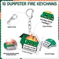 thumbnail image 4 of Set de regalo Sayglossy Dumpster Fire llaveros con bolígrafos, 4 of 8