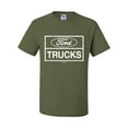 thumbnail image 2 of Wild Bobby, Ford Trucks White Sign, Cars and Trucks, Men Graphic Tee, Military Green, Large, 2 of 4