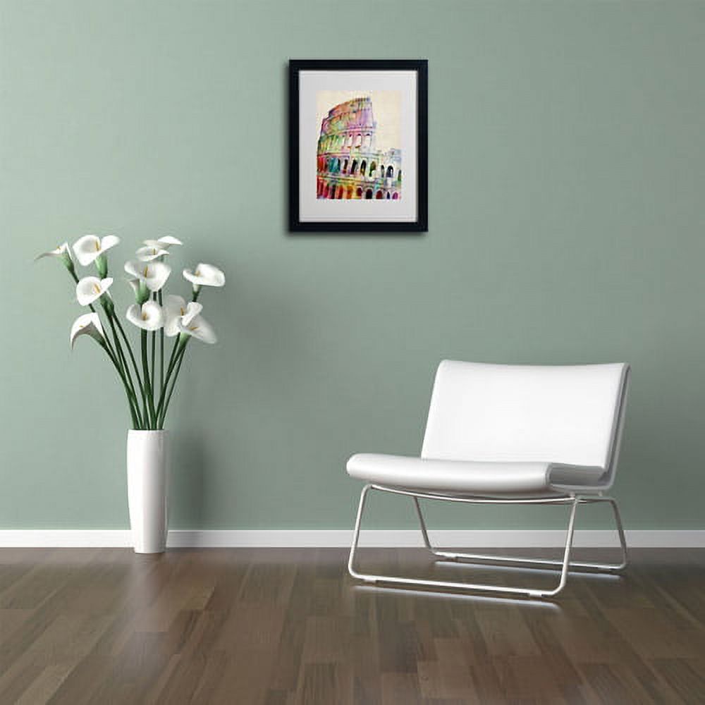 Trademark Art 'Colosseum' Matted Framed Art by Michael Tompsett