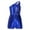 Royal Blue, variant on Kids Girls Shiny Sequin Bodysuit One Shoulders Sleeveless Dance Jumpsuit Prom Pageant Romper Silver 6