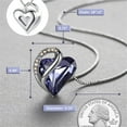 thumbnail image 2 of TINGN Infinity Love Heart Pendant Necklace with Birthstone Crystals for 12 Months Jewelry Gifts for Women, 2 of 5