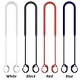 thumbnail image 2 of New Headphone Cord Lanyard Soft Silicone Holder Cable Anti-Lost Earphone Rope WHITE, 2 of 8