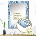 thumbnail image 3 of Designart "Windy Beauty in White & Blue Trees III" Tree Oversized Wall Mirror - Country Landscapes Bathroom Wall Mirror Decor - Multiple Color Options, 3 of 6