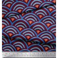 thumbnail image 3 of Soimoi Rayon Fabric Scales Geometric Decor Fabric Printed Yard 42 Inch Wide, 3 of 3