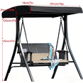 thumbnail image 3 of Universal Replacement Canopy for Swing Seat, Garden Chair Tent Porch Top Cover, Waterproof/UV Resistant Swing Canopy Cover for Garden Outdoor Patio, 3 of 6