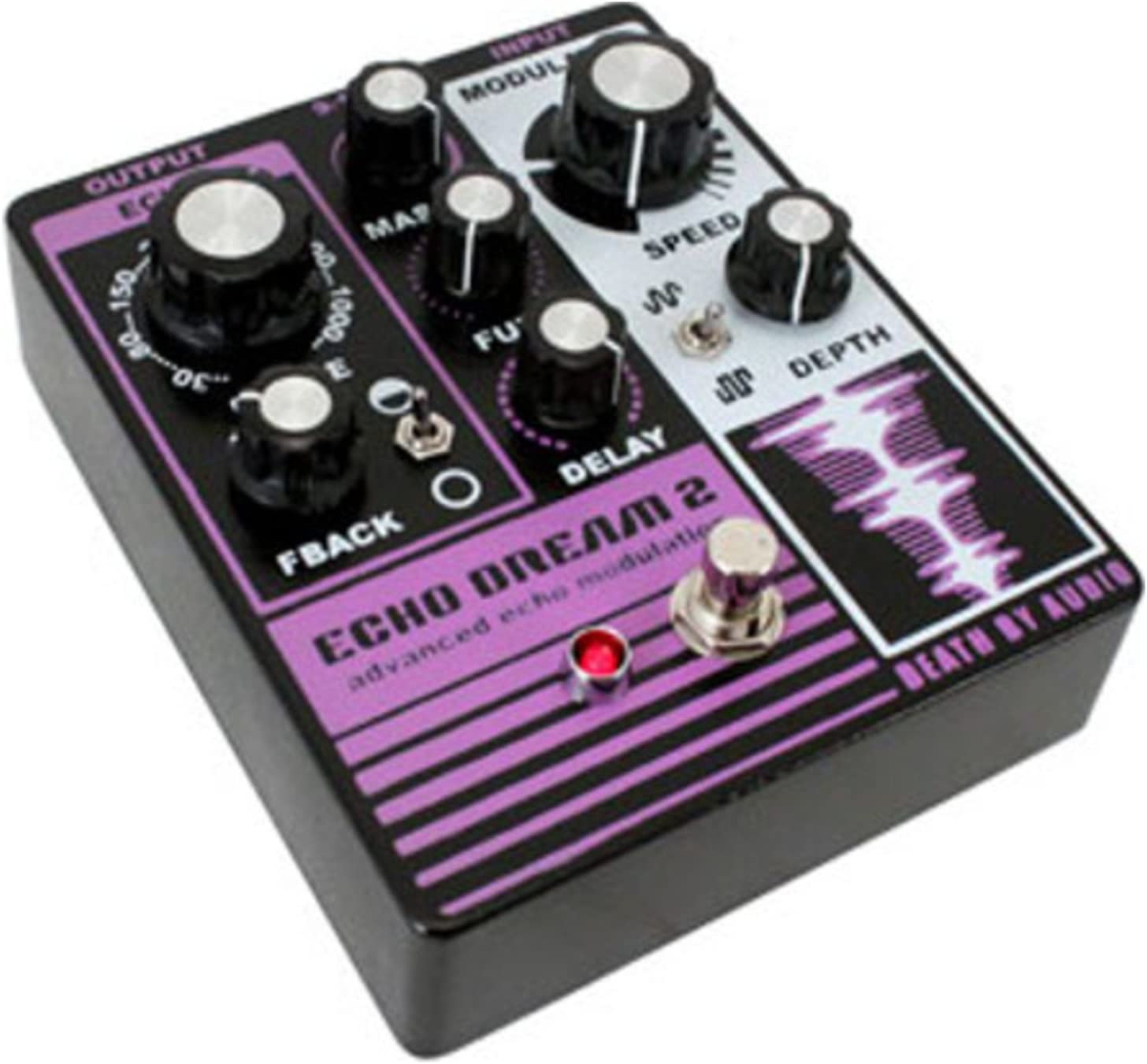 Death by Audio Echo Dream 2 Delay Effects Pedal Purple