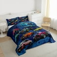 thumbnail image 3 of Feelyou Sport Car Boys Queen Comforter Set, Rustic Truck Bedding Comforter Set, 3pcs, 3 of 8