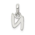 thumbnail image 2 of Sterling Silver Letter N with Enamel Pendant QC7935N, 2 of 2