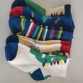 thumbnail image 4 of Rggeeun Toddler Socks Cute Socks Cartoon Animal Graphic Cotton Socks Boys Girls Soft Breathable Socks Fall Winter Daily Wear Stylish,Multicolor,6-8 Years, 4 of 4