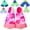 Colorful-Pink, variant on Kids Swim Fins,Short Comfortable Flippers for Lap Swimming and Training for Child,Girls,Boys,Beginners