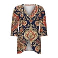 thumbnail image 6 of Purcolt Women's Hawaii Kimono Cardigans Lightweight Casual 3/4 Sleeve Loose Open Front Cardigans Summer Beach Cover up Tops, 6 of 7