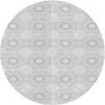 thumbnail image 1 of Ahgly Company Machine Washable Indoor Round Transitional Gray Cloud Gray Area Rugs, 4' Round, 1 of 7