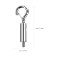 thumbnail image 2 of OULII 6 Pcs Galvanized Turnbuckles for Cables Wire Copper Tension Adjustment Panel Lights Installation, 2 of 8