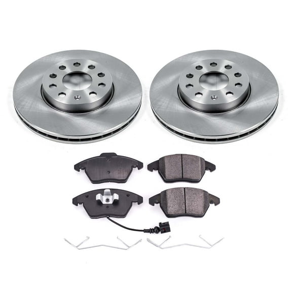 Ultimate Brakes Front Ceramic Brake Pad and Rotor Kit with Hardware WM80161
