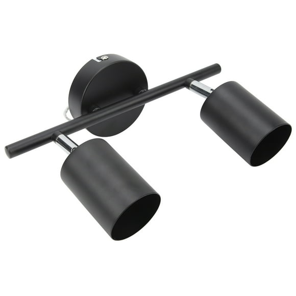LED Track Light Kit, 10.8in Long Matte Black Track Lighting Kit GU10 Base for Kitchen