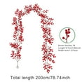 thumbnail image 2 of 6.5 FT Christmas Red Berry Garland, Artificial Red and Burgundy Berry Christmas Garland for Indoor Outdoor Home Fireplace Decoration for Winter Holiday New Year Decor B, 2 of 2