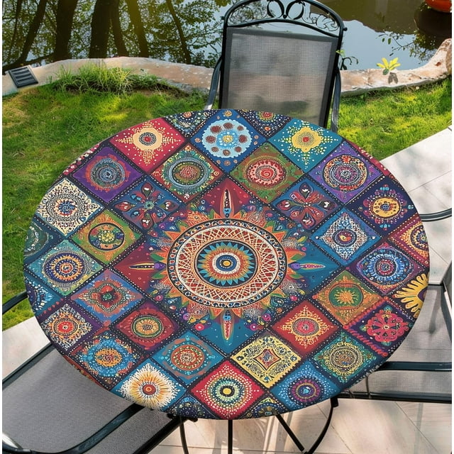 Mantel Yesad para mesas redondas de 90-180 cm