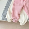 thumbnail image 5 of Annhoo Cotton Sweatpants for Girl Fall Winter Cozy Warm Plush Drawstring Mid Waisted Joggers Casual Pants with Pockets, 5 of 6