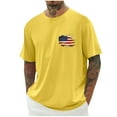 thumbnail image 2 of Guluxicc Mens Patriotic Graphic Shirts 4th of July Tee Shirts Regular Fit Summer Independence Day Tops, 2 of 6