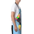 thumbnail image 2 of Goofa Prague Ratter Dog in Bathtub Printed Waterproof Apron 33" Chef Aprons for Men Heavy Duty Chemical Work Apron Adjustable Bib Apron, 2 of 9
