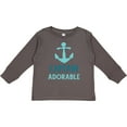 thumbnail image 3 of Inktastic Captain Adorable, Boat Anchor, Sailor, Sailing Boys Long Sleeve Toddler T-Shirt, 3 of 5