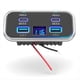 thumbnail image 1 of Panel de RV con Cuatro Puertos USB de 12 V. Cargador de Coche con Puerto USB PD3.0 de 20 W y QC3.0 de 18 W con Voltímetro para Autobús, Camión, ., 1 of 6