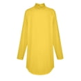 thumbnail image 5 of LISTHA Plus Size Turtlenecks for Women Long Sleeve Shirts Loose Fit Oversized Tshirts with Hem Lightweight Basic Top Yellow XL, 5 of 5