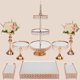 thumbnail image 4 of 7pcs Juego de 7 Soportes para Tartas, Juego de Soporte de Metal para Magdalenas, Juego de Exhibición de Mesa de Postre, Base para Pasteles Elegantes, Set de Bases para Pastel, 4 of 4