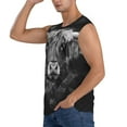 thumbnail image 3 of Balery Geometric Bull Design Camisetas sin mangas para hombre, absorbe la humedad y protege contra el mal olor.-Medium, 3 of 7