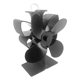 thumbnail image 2 of Ventilador alimentado por calor para estufa de leña, chimenea, ventilador ecológico y eficiente (negro) Zulema Ventilador de estufa alimentado por calor, 2 of 8