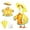 Yellow, variant on Raincoat Porch Goose Outfit, Yard Gooses Clothes, Garden Decoration Outfit, Patio Gooses Statue Accessories
