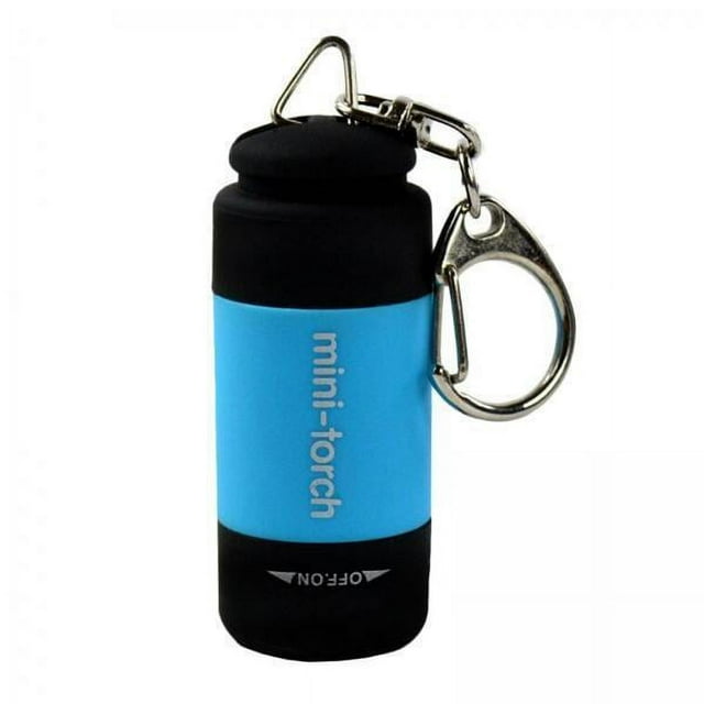 Bunblic 4x Lampe de Poche LED Portative à Main Porte-Clés pour Randonnée Camping Lecture de Nuit Fête 4 Pcs